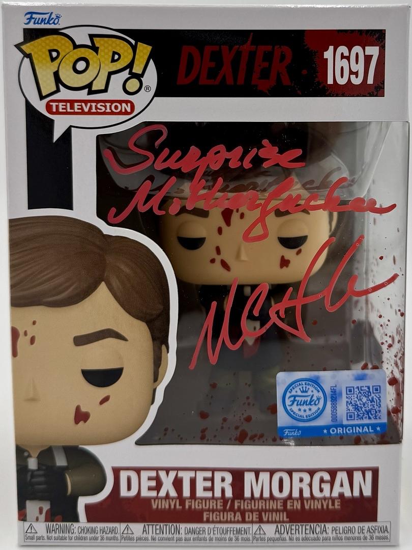 Michael C. Hall signed Funko #1697 w/quote - OC Celebrity Marketing